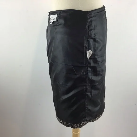 Elliot Lauren Black, White and tan wool blend fully lined Tweed Skirt Size 2 - Picture 7 of 11